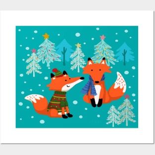 Christmas, Red Fox Posters and Art